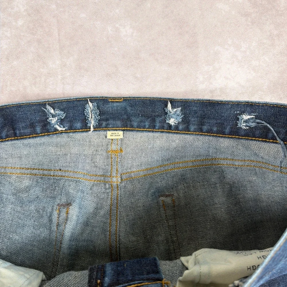 J.Crew 484 Slim‎ Fit Jeans Japanese Kaihara Denim 36x32 Dark Indigo Blue Mens